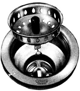LASALLE BRISTOL (BRISTOL PRODS) 65JN10081 3 1/2" SINK STRAINER SS RING